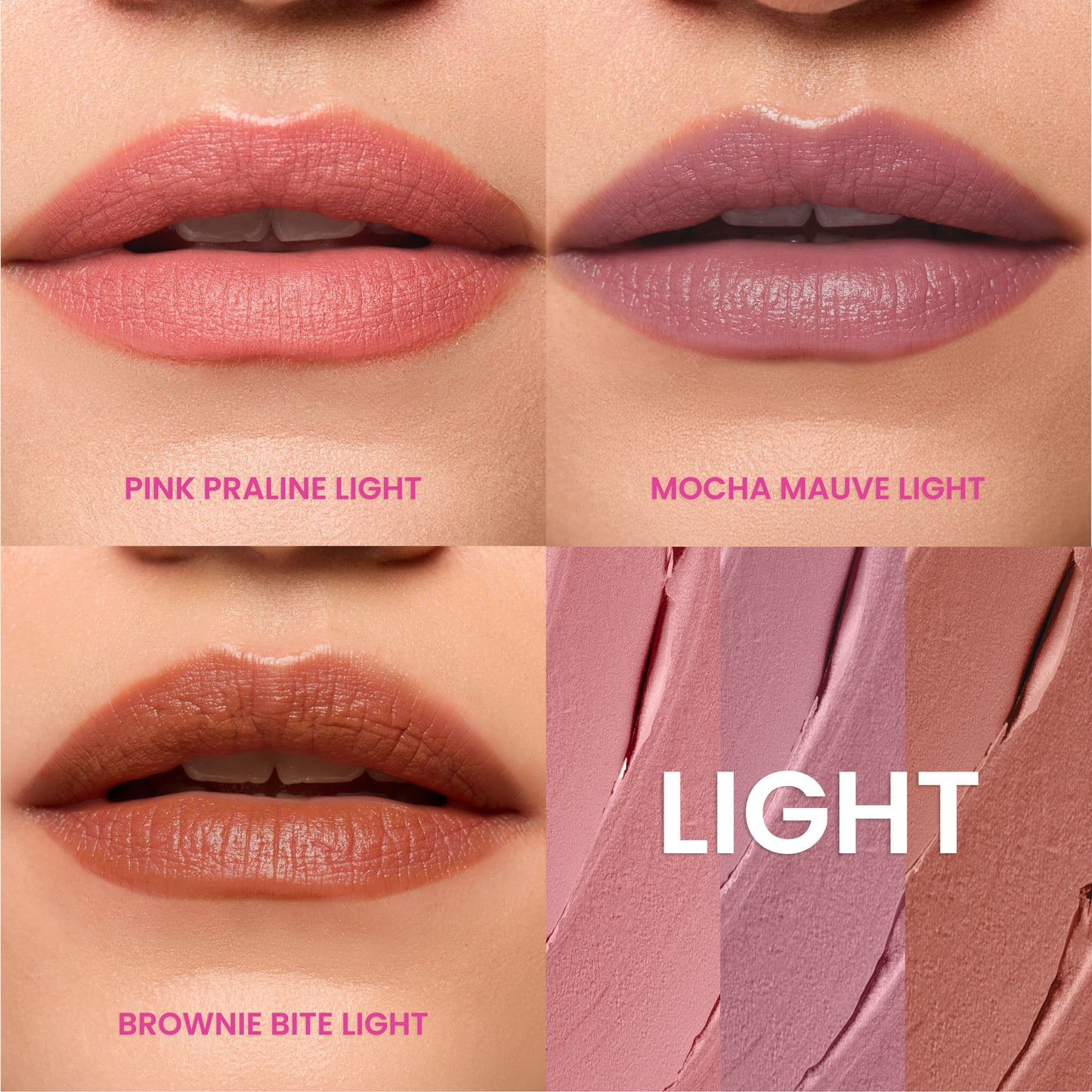 LIGHT TRIO COCOA PEPTIDE VELVET MATTE LIPSTICK COMFORT MATTE LIPSTICK