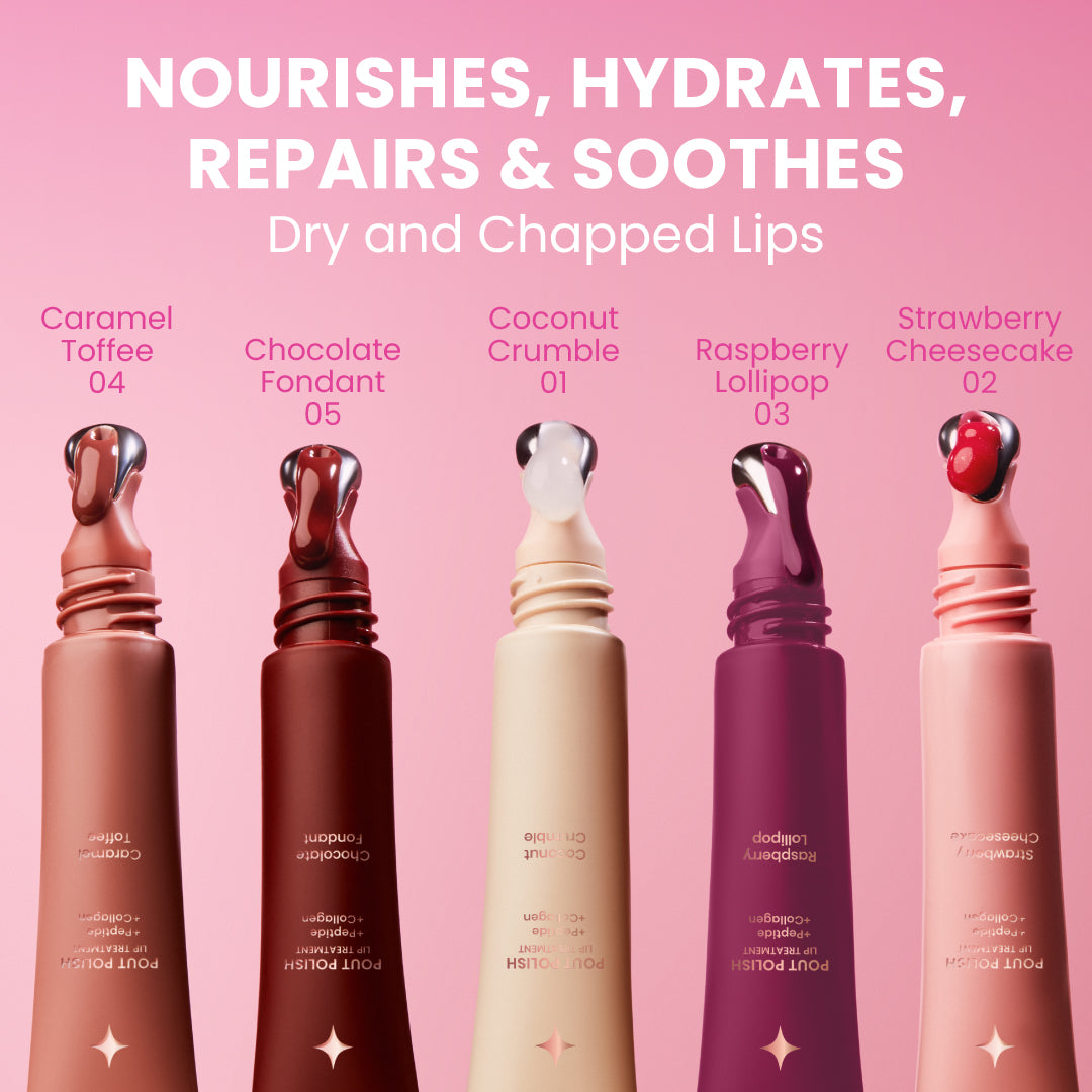 Lip Treatment Balm + Cocoa Peptide Lipstick