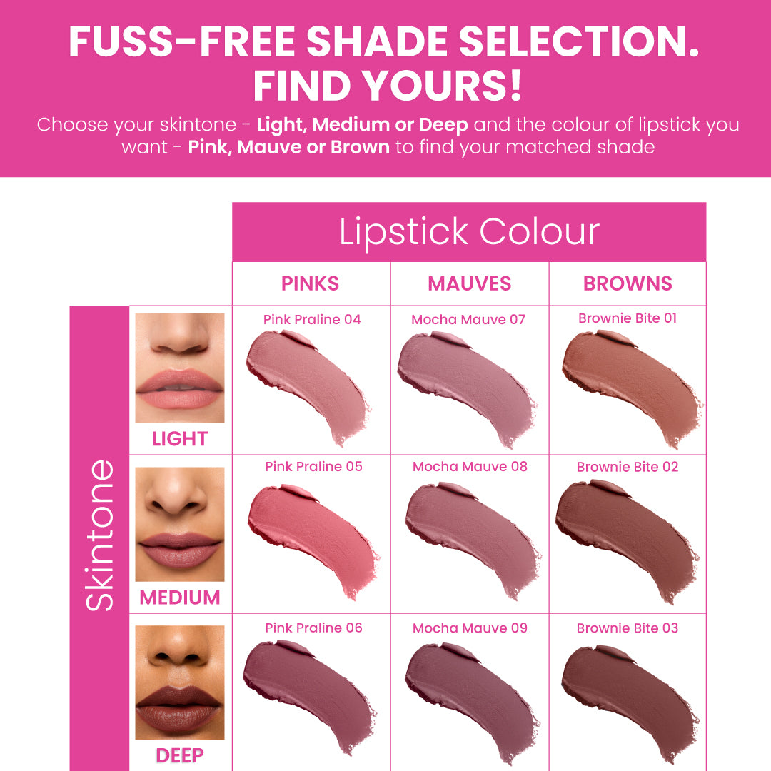 COCOA PEPTIDE VELVET MATTE LIPSTICK TRIO
