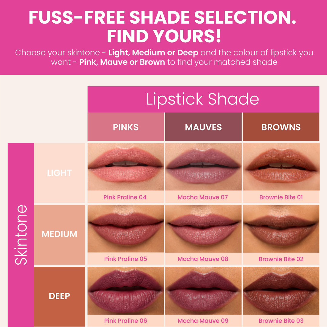 Lip Treatment Balm + Cocoa Peptide Lipstick