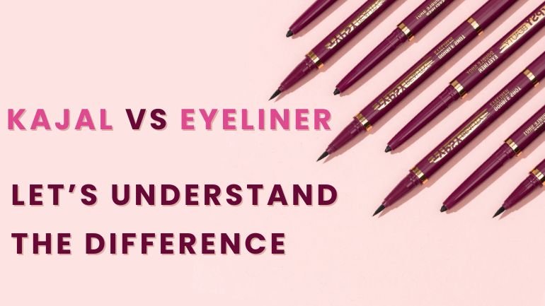 difference between kajal and eyeliner