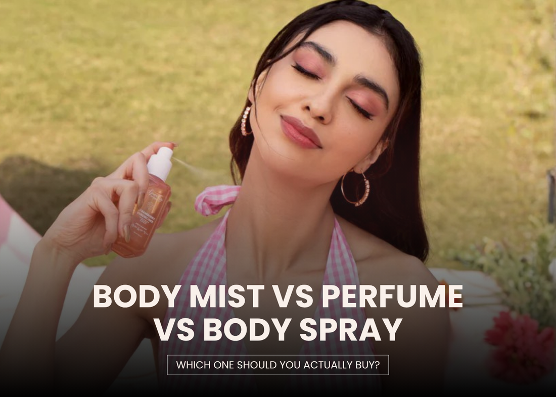 Body Mist vs Perfume vs Body Spray