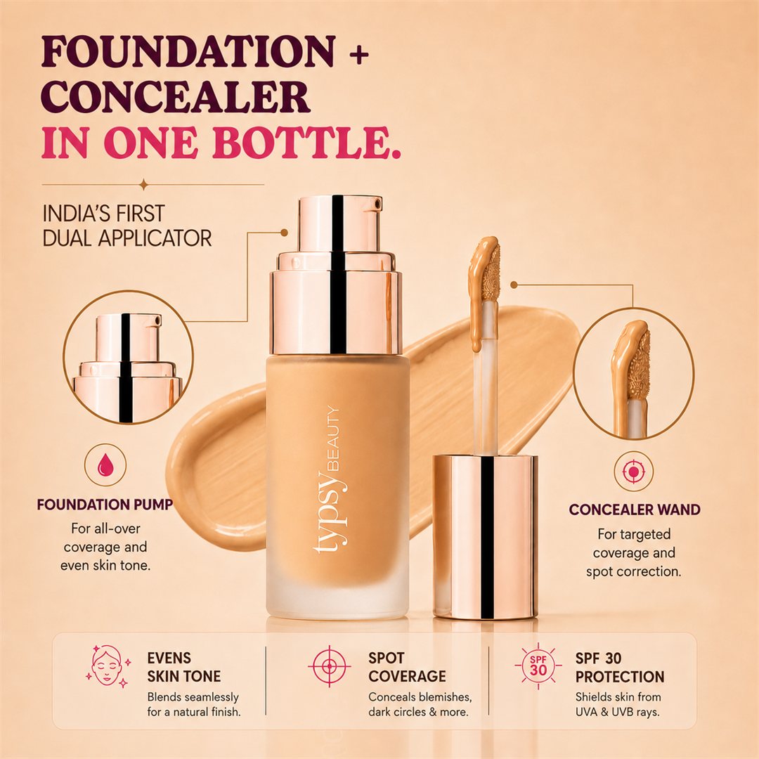 Foundcealer Flex - foundation + concealer + SPF, dual applicator