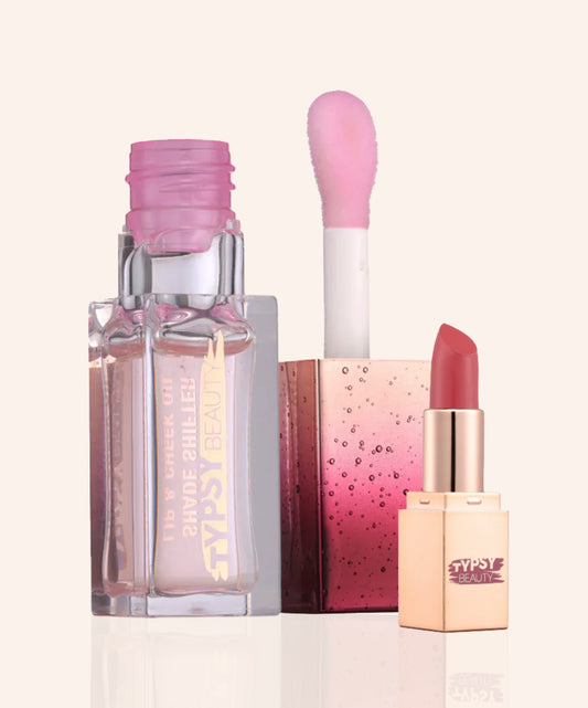 Lip & Cheek Oil + Mini Lipstick Combo