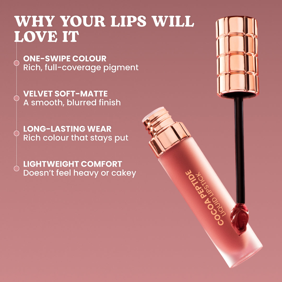 Cocoa Peptide Liquid Lipstick