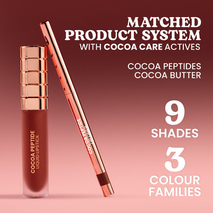 Cocoa Peptide Liquid Lipstick & Lip Liner Duo