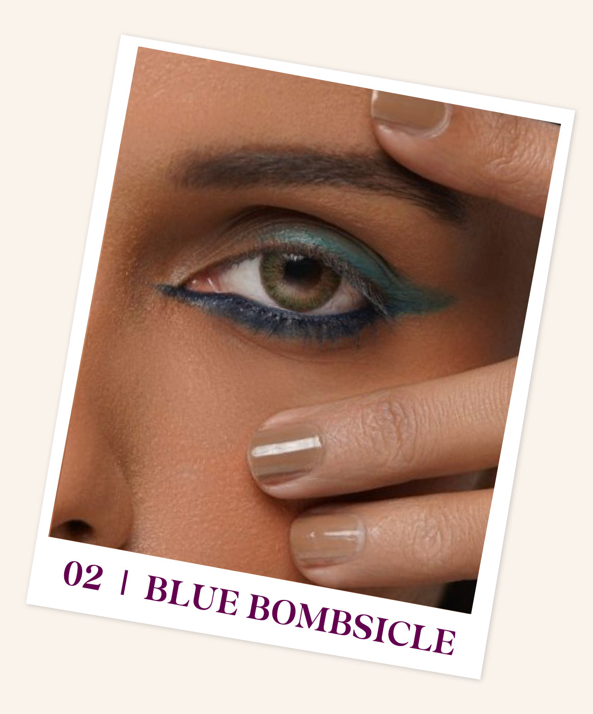Blue Bombsicle 02 - Navy blue & Shimmery aqua blue