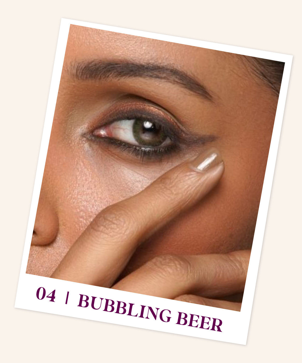 Bubbling Beer 04 - Chocolate brown shade & Coppery gold