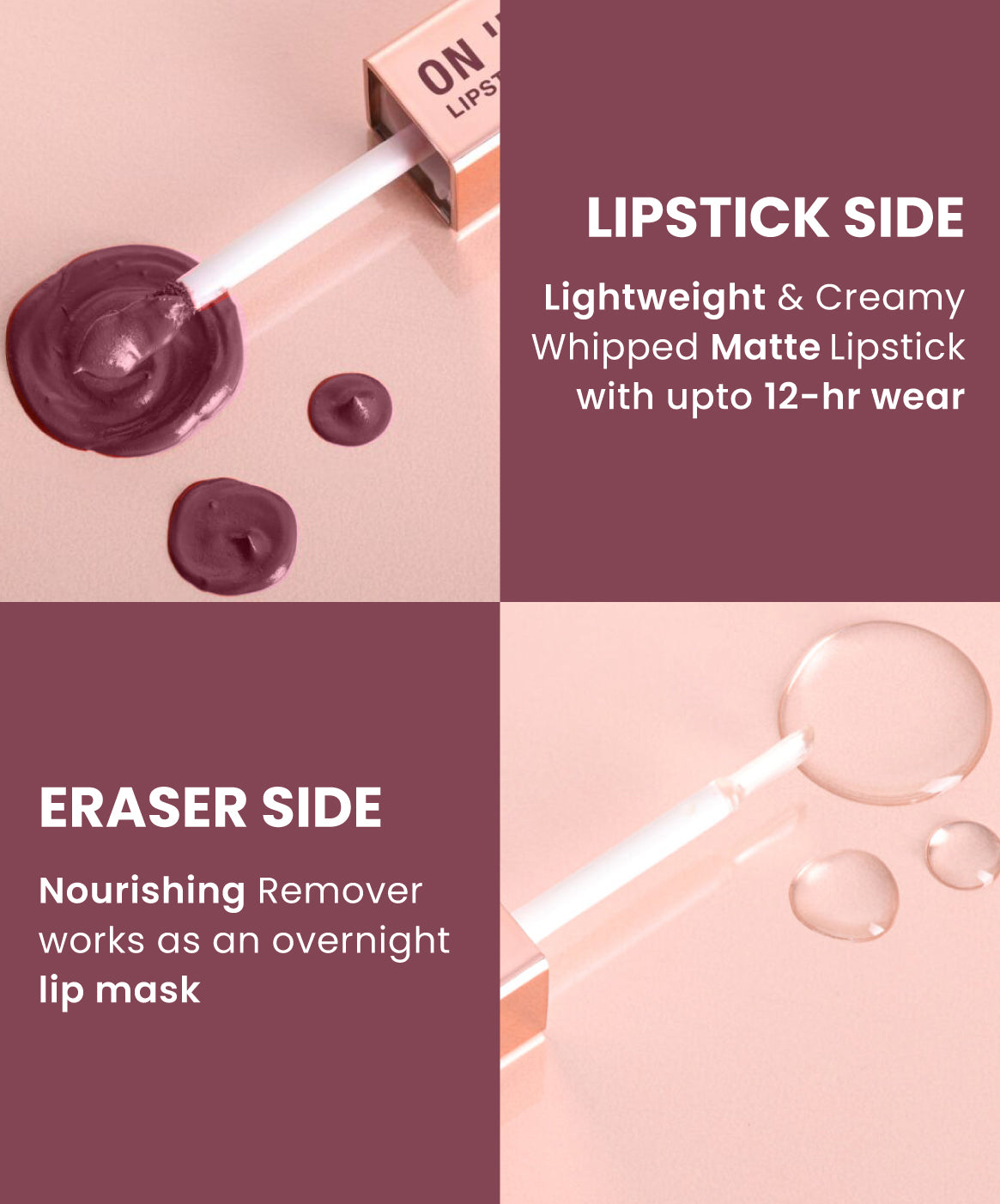 On & Off Lipstick + Eraser