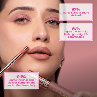 Cocoa Peptide Liquid Lipstick & Lip Liner Duo