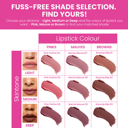 COCOA PEPTIDE VELVET MATTE LIPSTICK TRIO