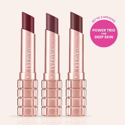 DARK TRIO COCOA PEPTIDE VELVET MATTE LIPSTICK COMFORT MATTE LIPSTICK