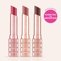 MEDIUM TRIO COCOA PEPTIDE VELVET MATTE LIPSTICK COMFORT MATTE LIPSTICK