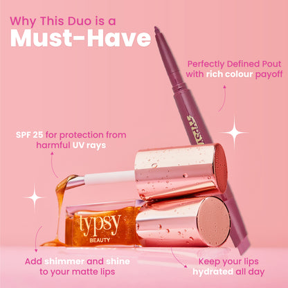 Hi Honey! SPF Lip Oil + Twist & Pout Combo