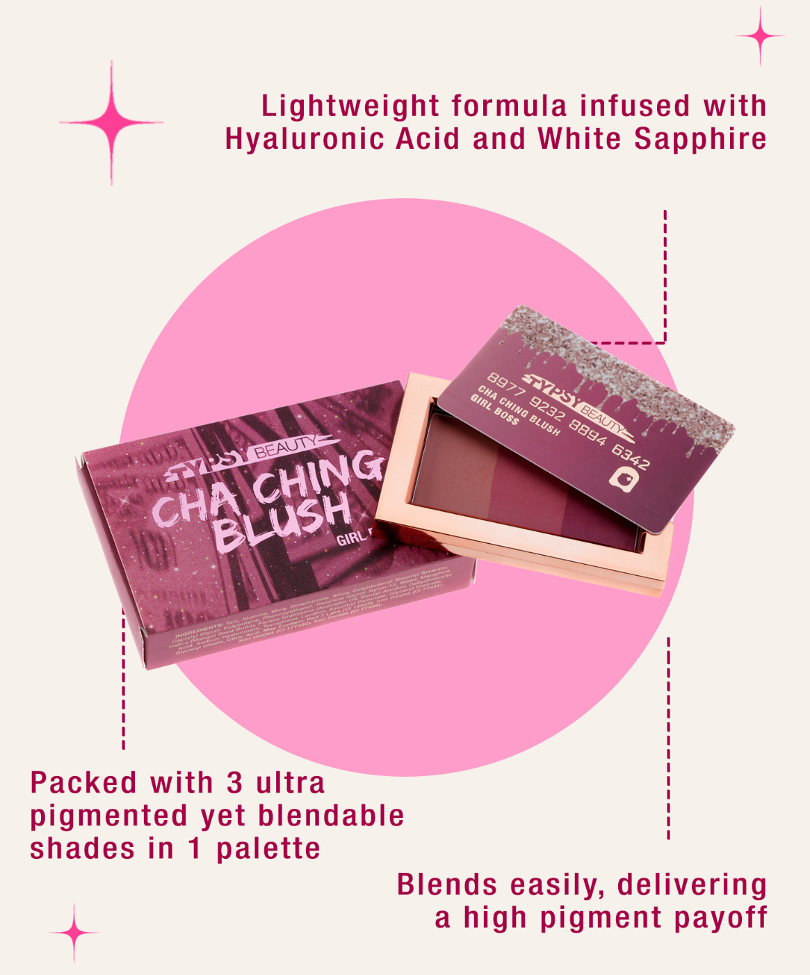 Cha Ching 3-in-1 Blush  Hu$tler - Typsy Beauty