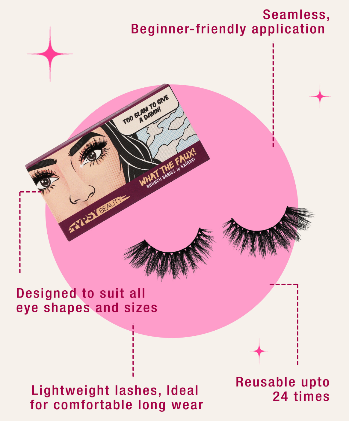 What The FAUX! False Eyelashes After Party By KAIRAVI - Typsy Beauty